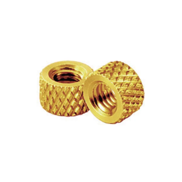 Knurled brass insert