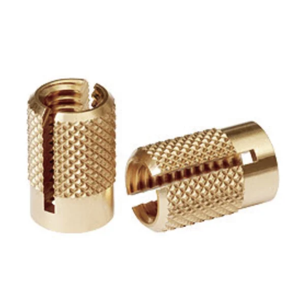 Press-in expansion brass insert